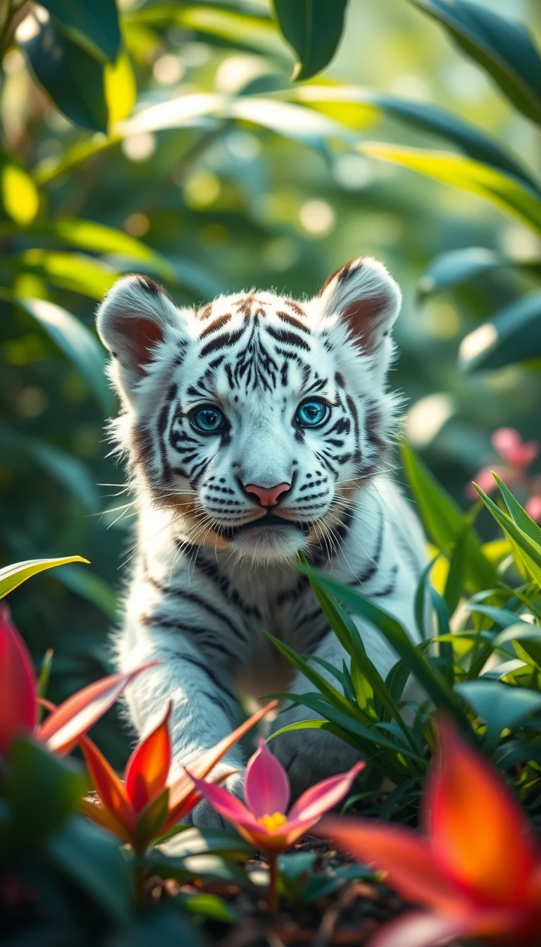 Baby White Tiger Wallpaper