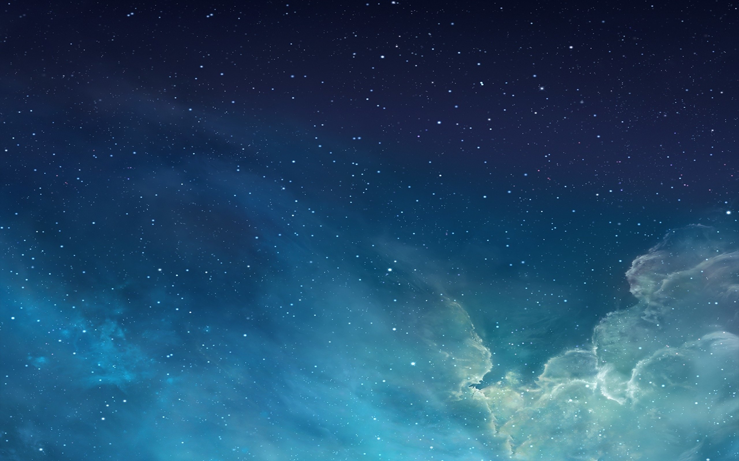  apple blue ios sky stars clouds nebula space wallpaper background