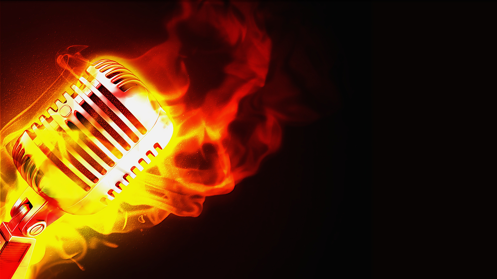 Music And Fire Background