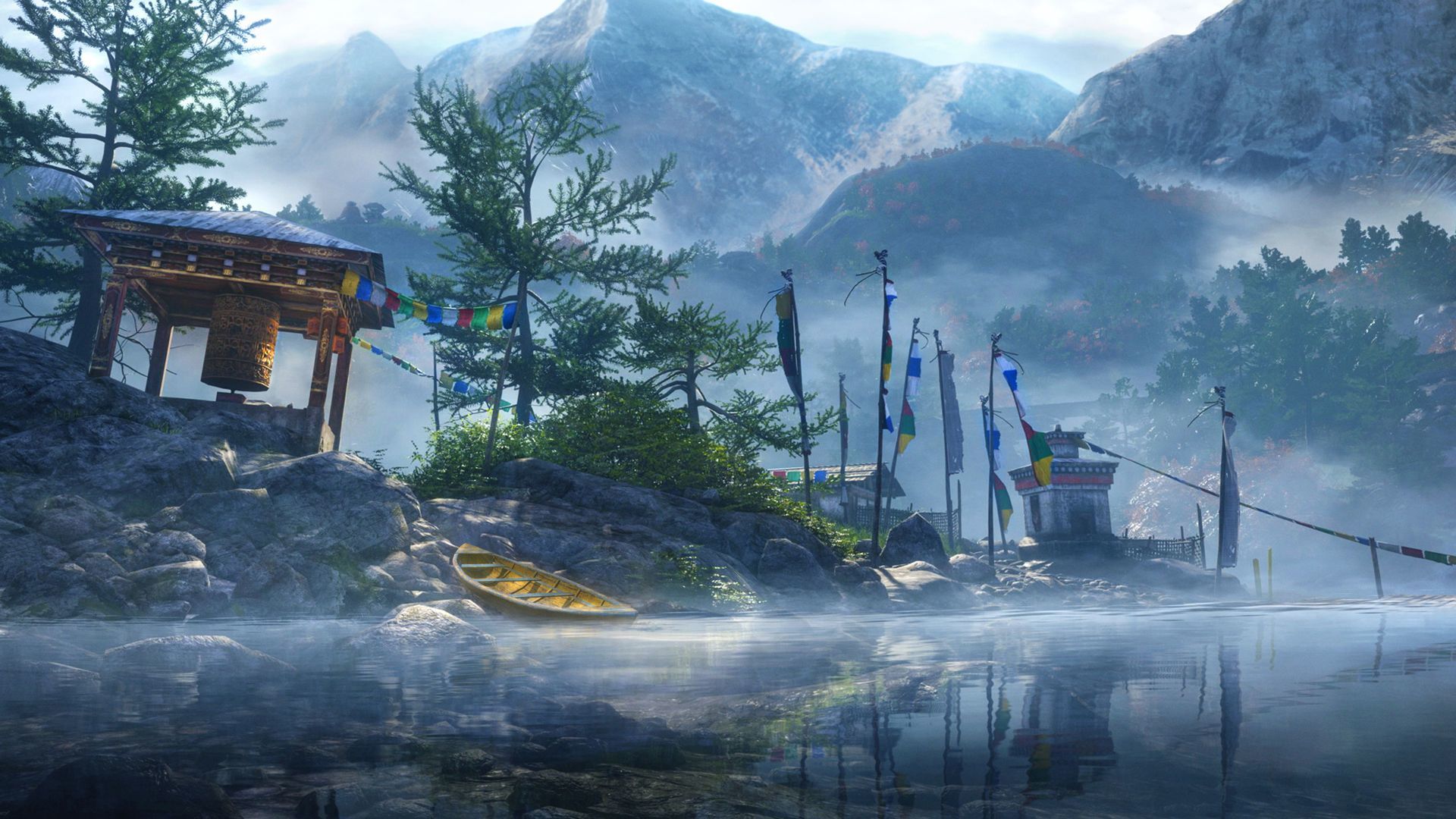 Far Cry Fog On The River Widescreen Wallpaper