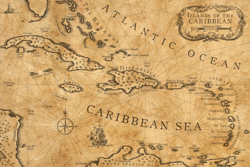 Caribbean Nautical Chart By Shawnbrown