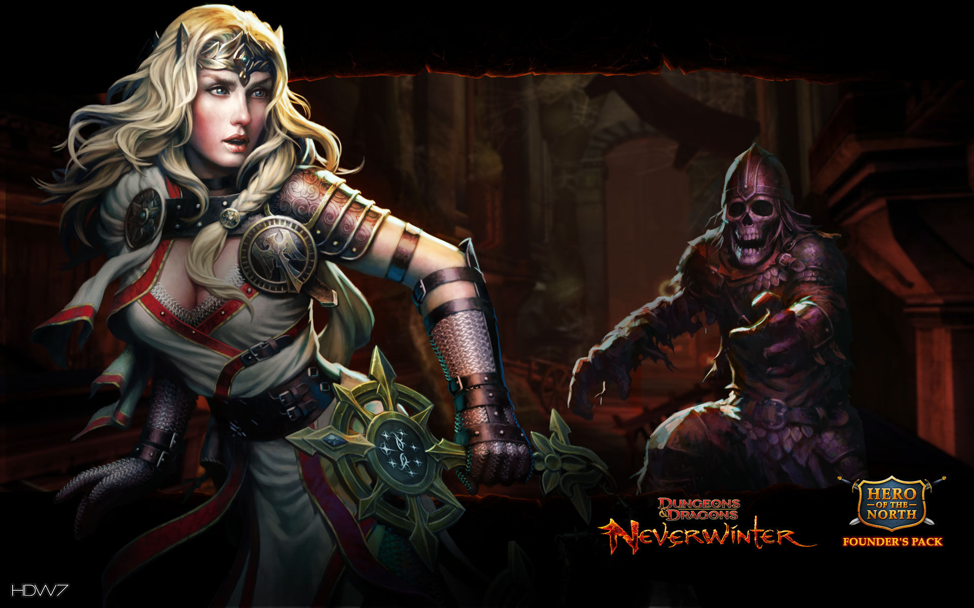 dungeons and dragons neverwinter devoted cleric widescreen wallpaper 1920x1200