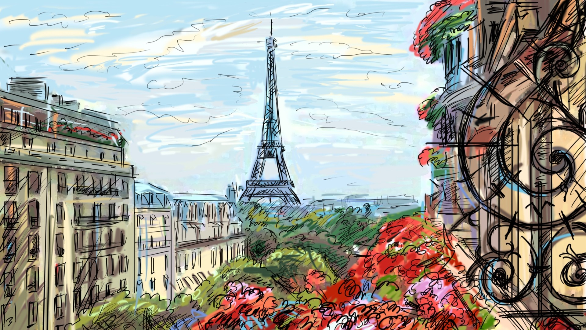 Wallpaper Of Paris Art Photos Desktop Image Windows