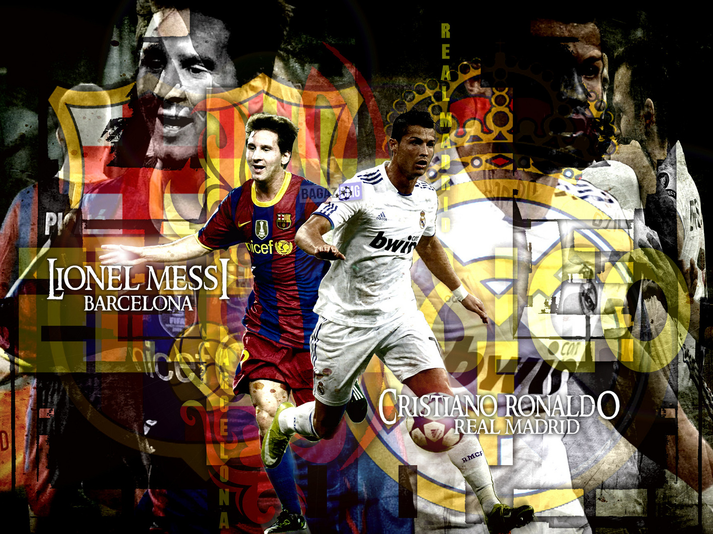 Best Lionel Messi Vs Cristiano Ronaldo HD Wallpaper