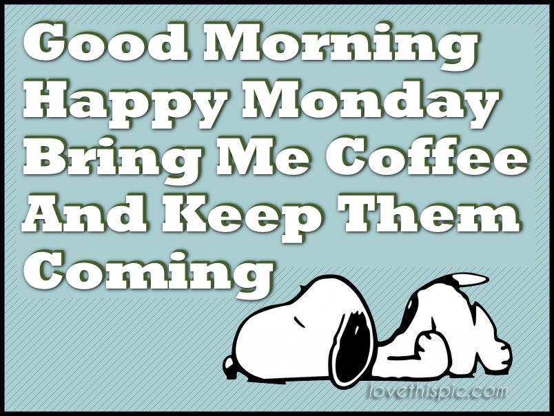 Good Morning Snoopy for Pinterest