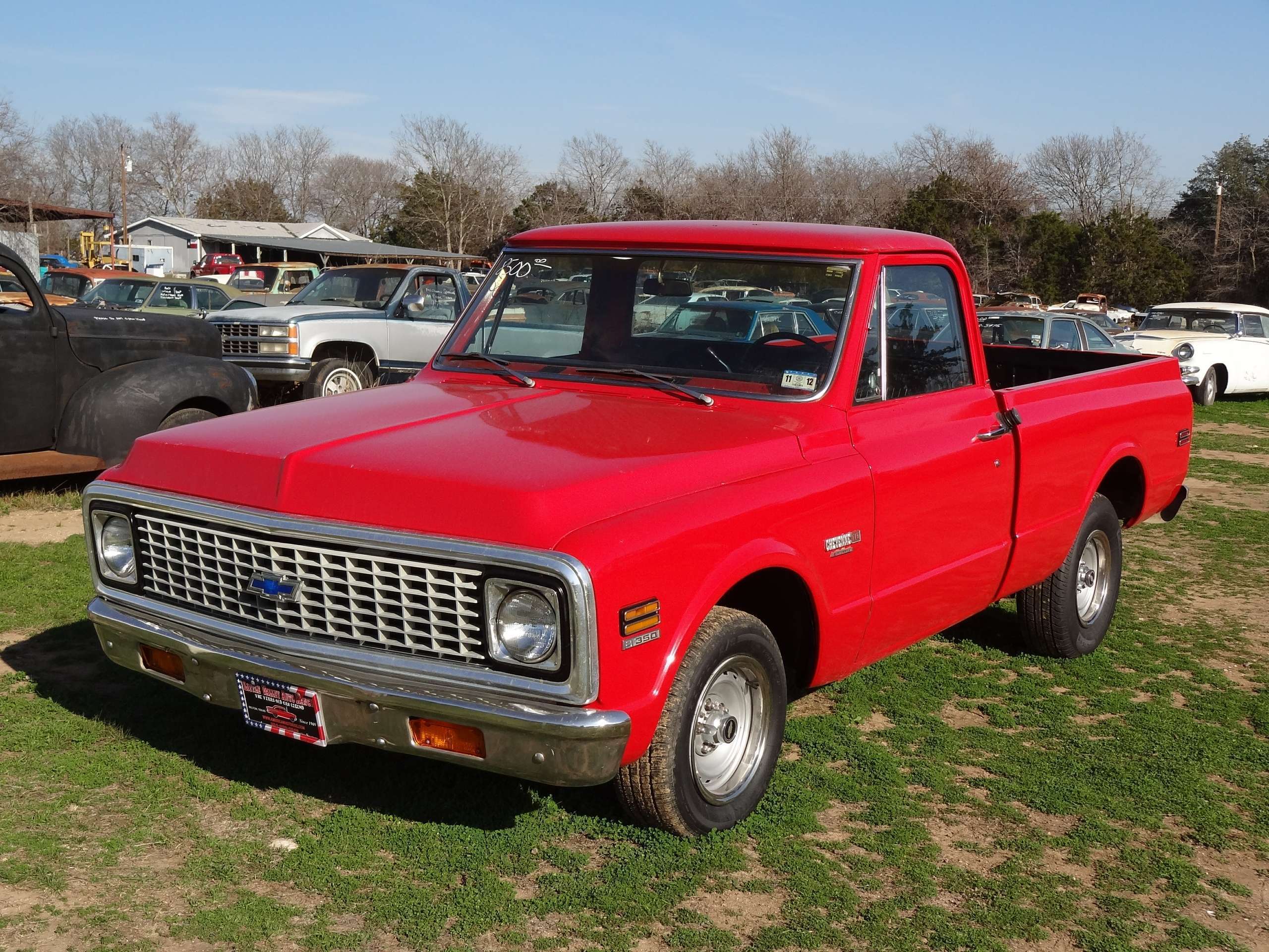 Of Chevy Truck At The Little Valley Auto Ranch Belton Texas Wallpaper