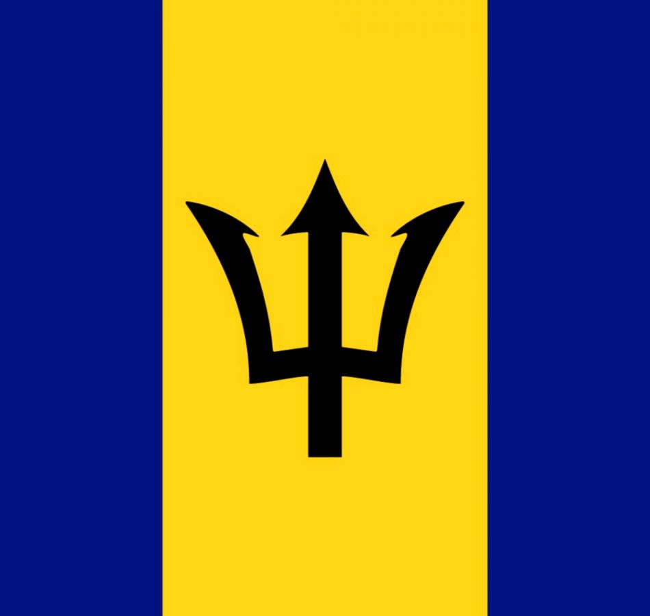 Barbados Countries Flag Wallpaper Top