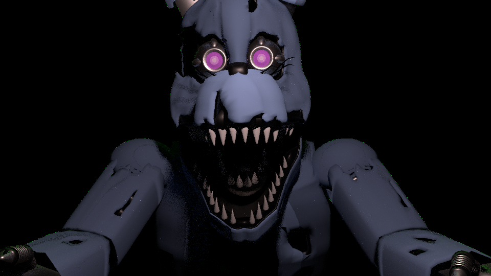 Nightmare Bonnie Jumpscare By Blu Mutt For