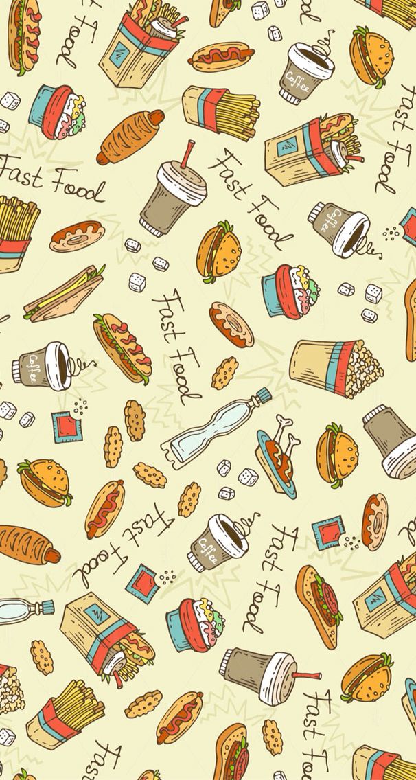 The fast food wallpaper Fast food em 2019 Food wallpaper