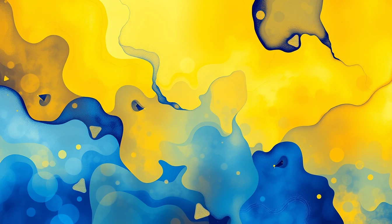 Yellow And Blue Wallpaper