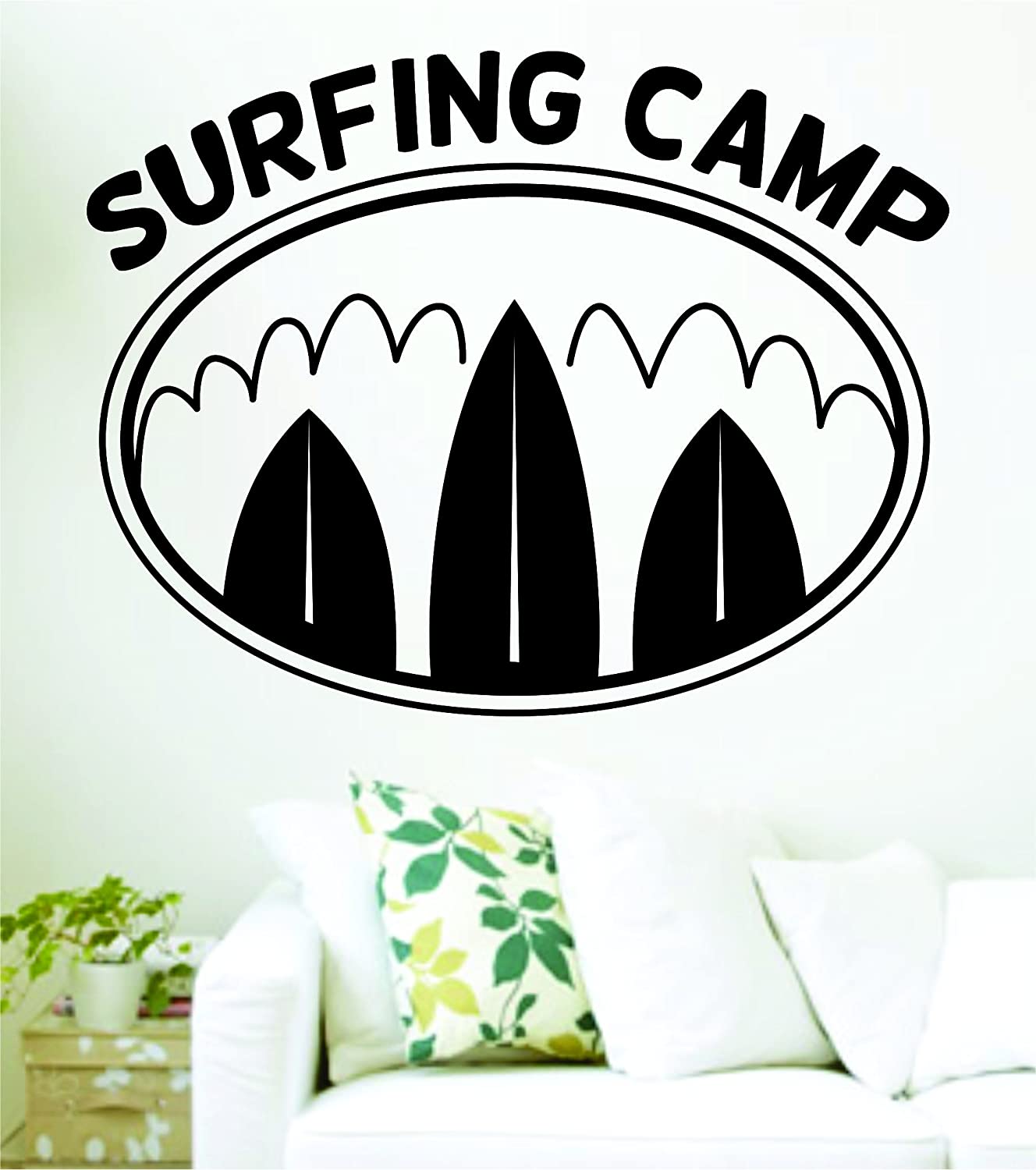 Amazon Dabbledown Decals Surfing Camp Logo Surfboard
