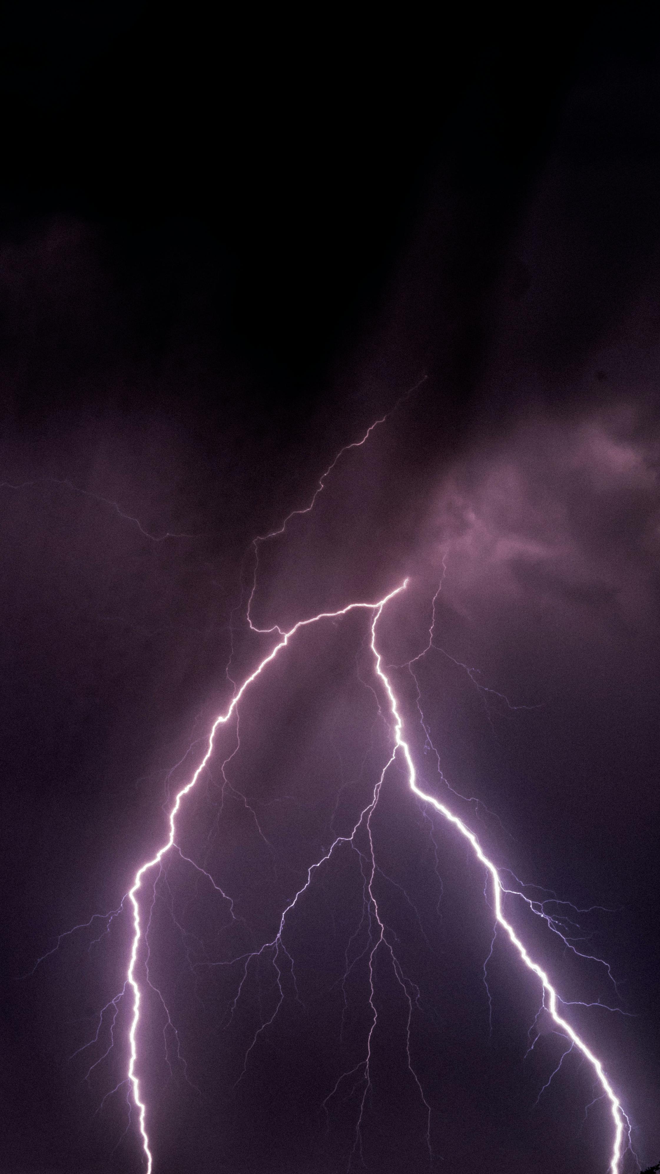 Purple Lightning Wallpaper