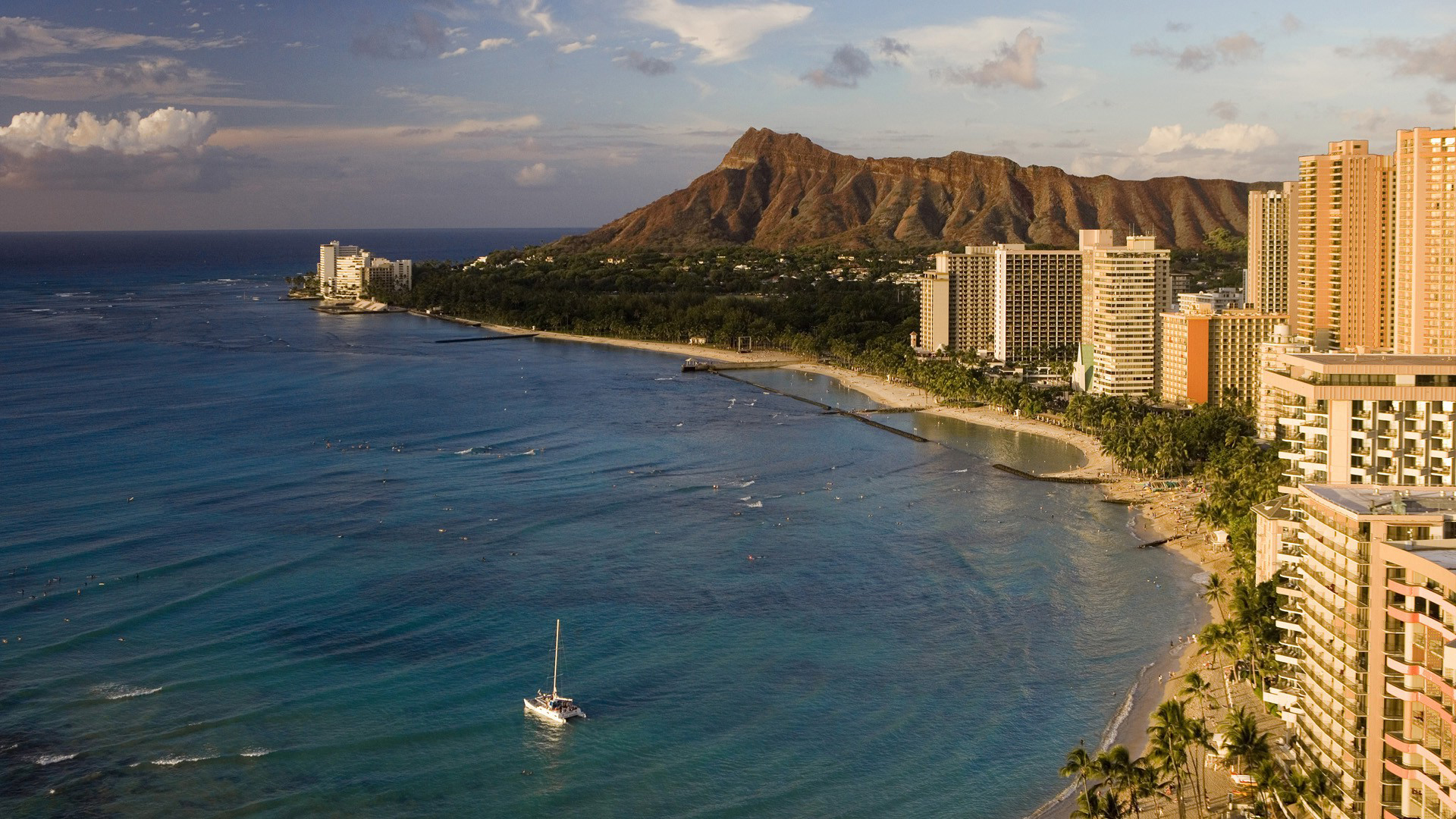 Beach Honolulu Oahu Hawaii Puter Wallpaper Desktop Background