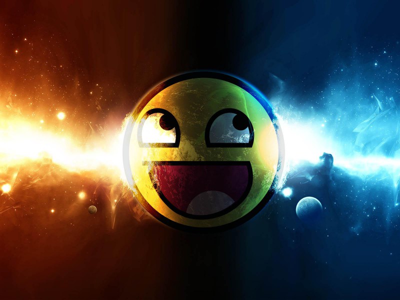 Awesome Smiley Wallpaper