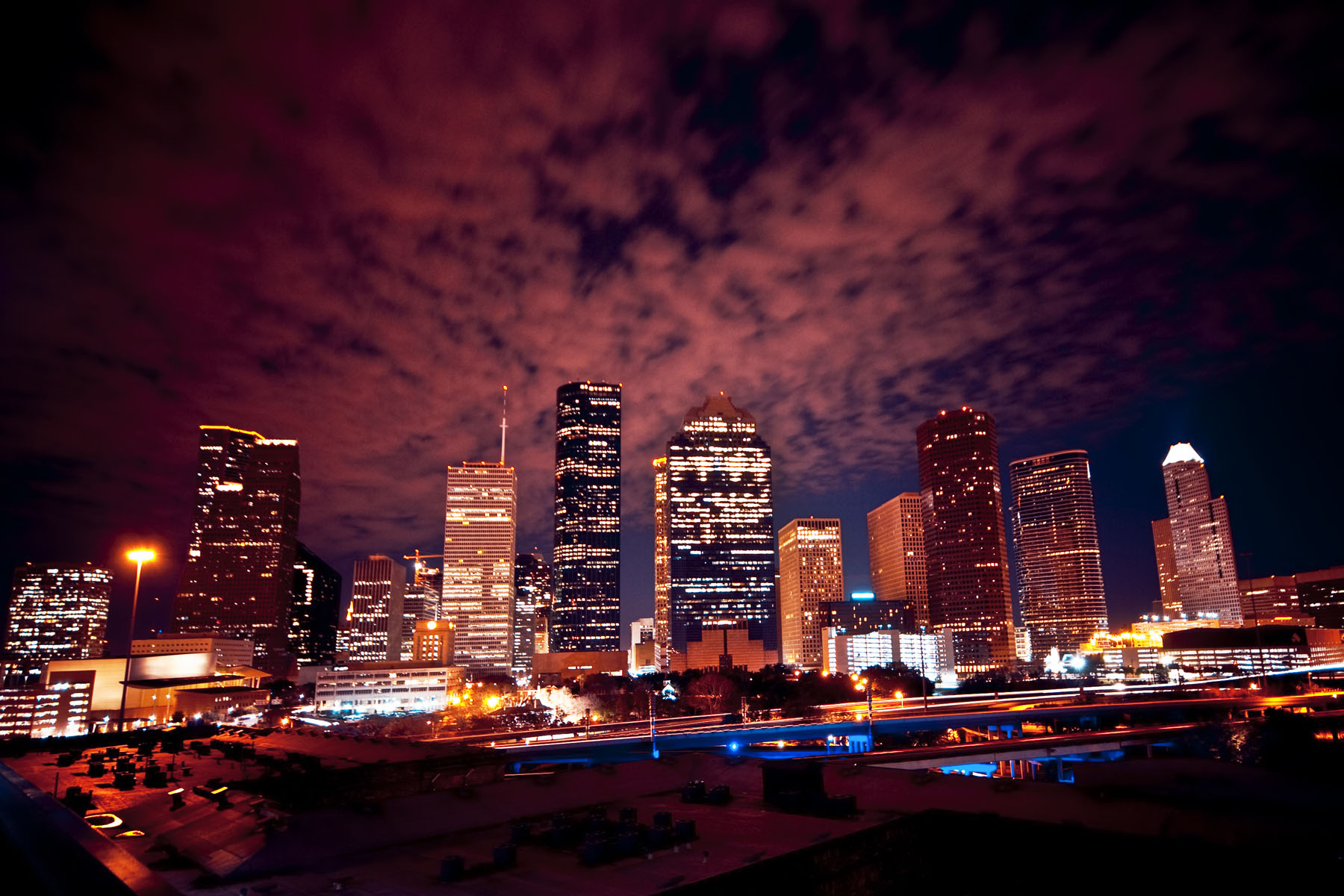 Houston Skyline At Night photos wallpapers