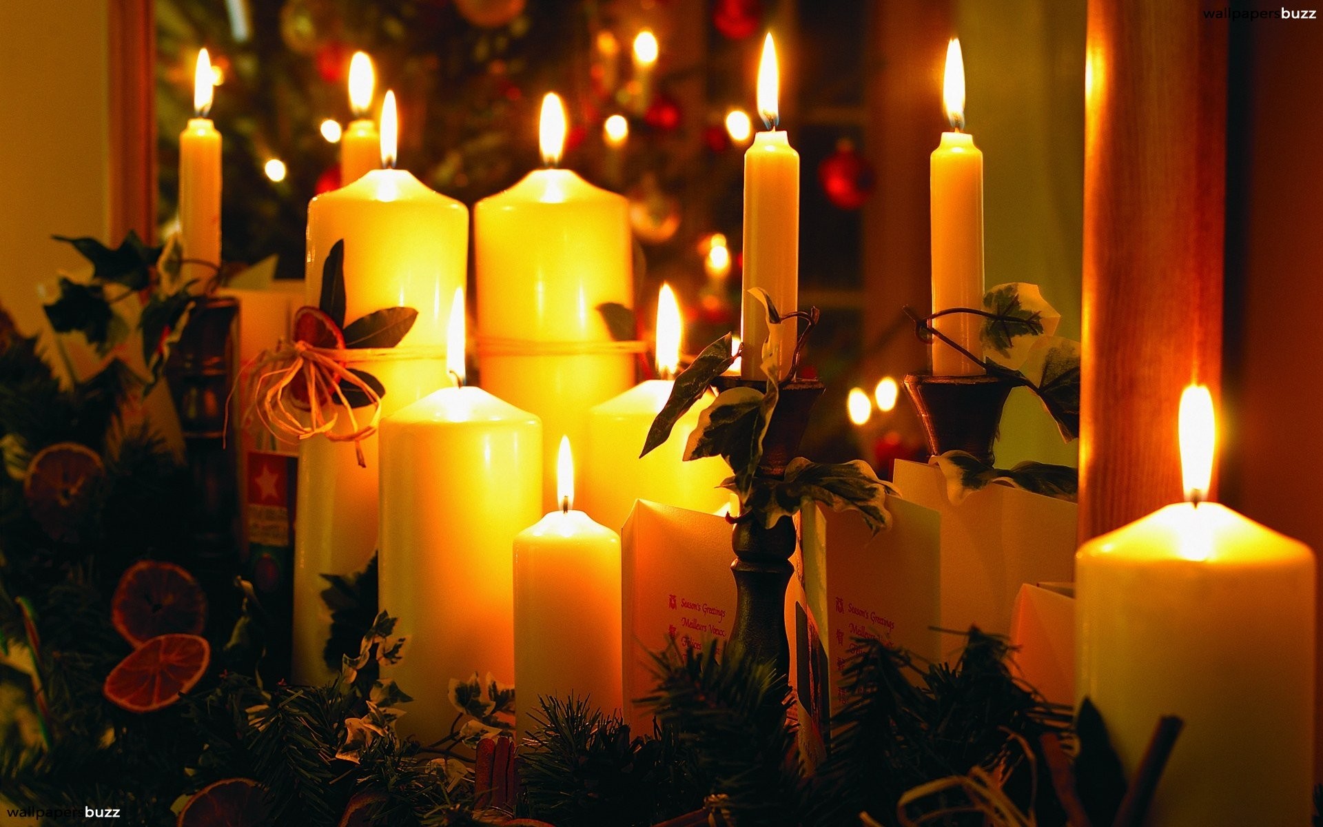 Christmas Candle Wallpaper