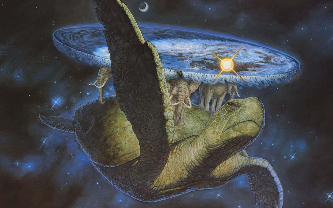 Discworld Terry Pratchett Realistic Drawings Wallpaper