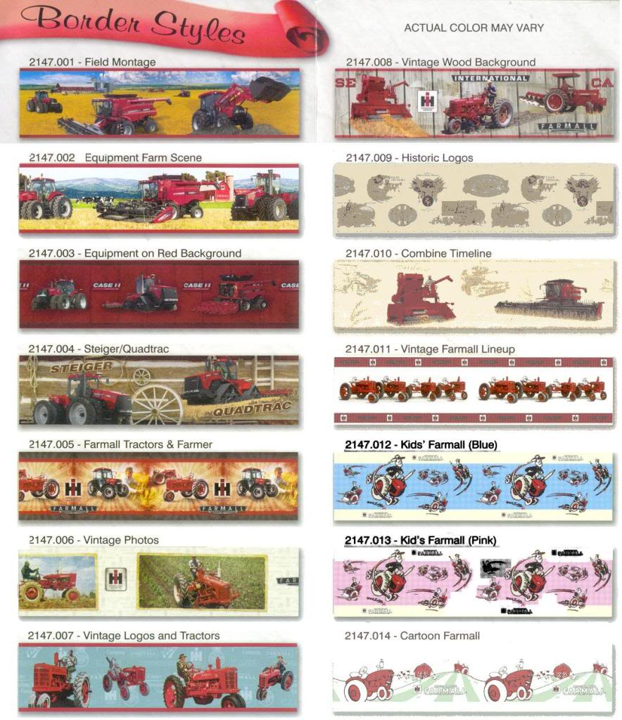 Now Thru Caseih Dealers Is A Wide Selection Of Wallpaper Borders