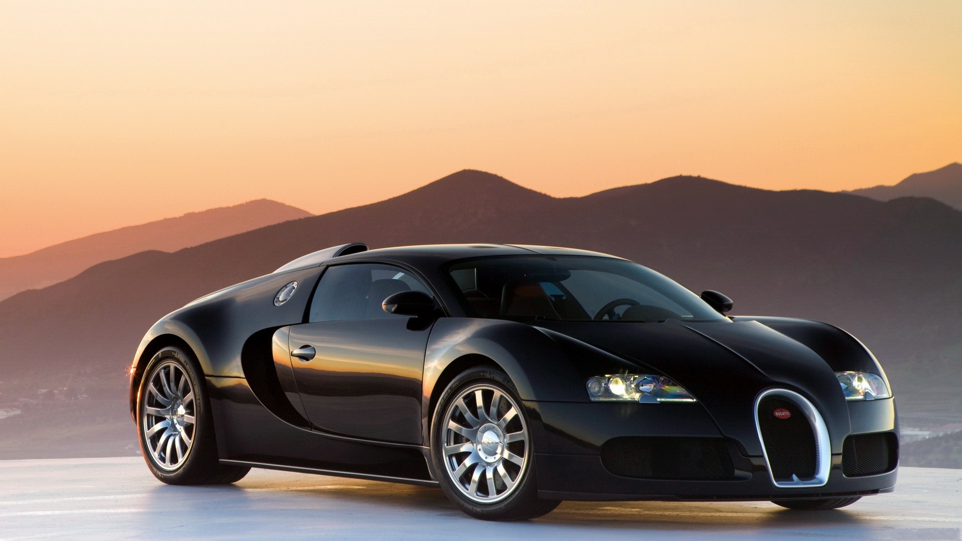 Black Bugatti Veyron Image Wallpaper Pc