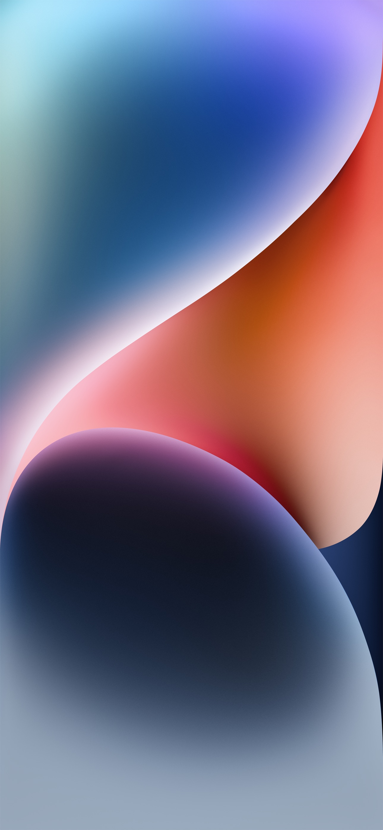 Abstract iPhone 14 Pro Max Wallpaper with Smooth, Flowing Gradients