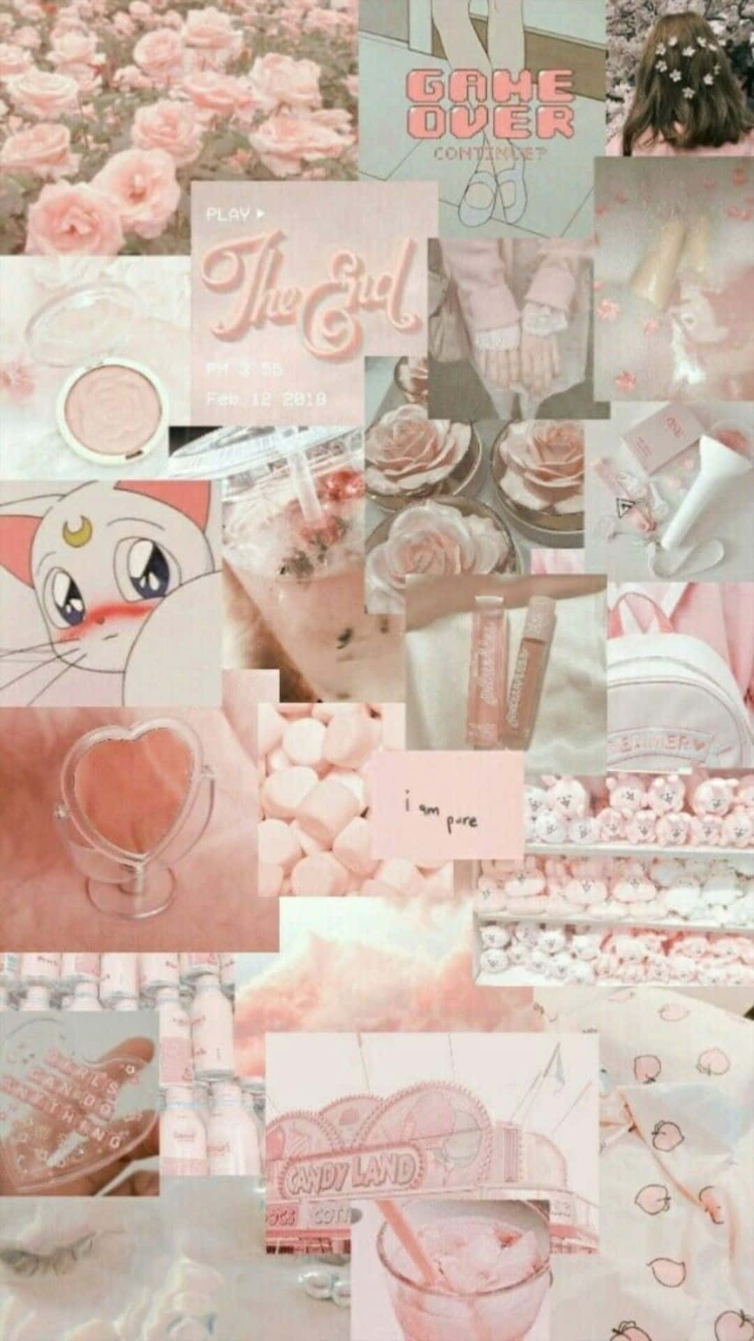 Peach Aesthetic Background Wallpaper
