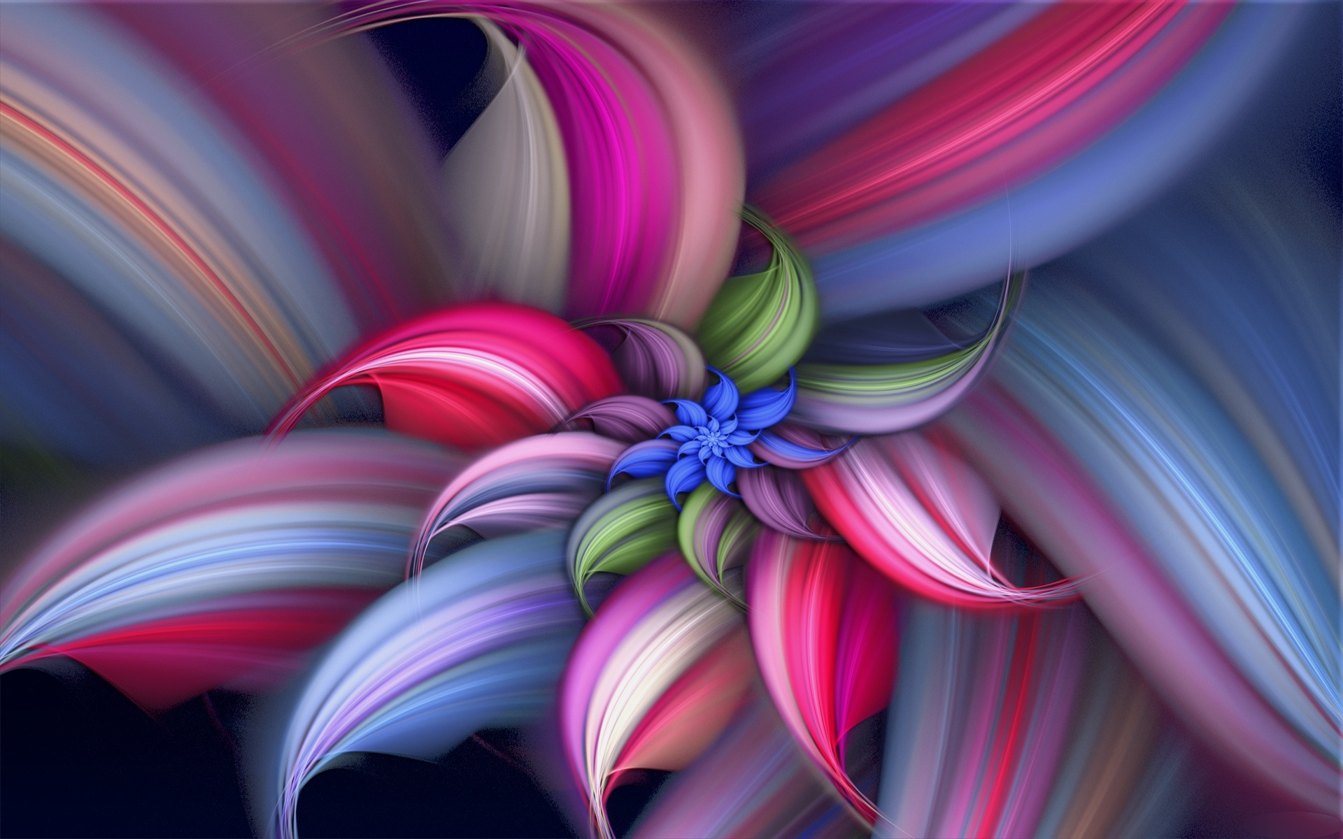 Abstract Flower Beautiful Colorful Wallpaper
