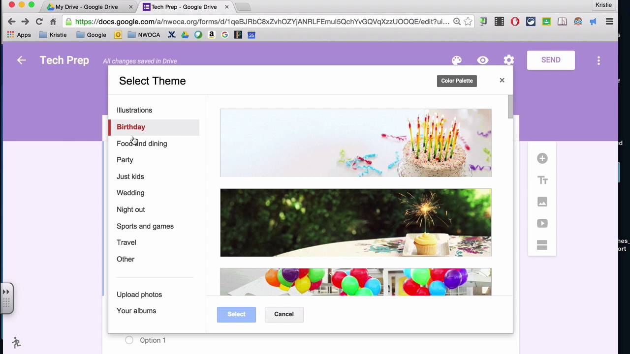 Google Forms Changing The Background