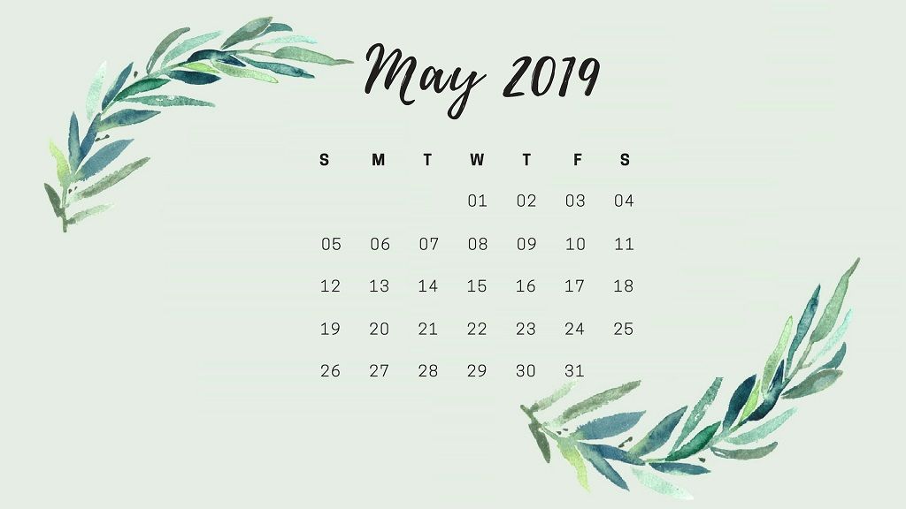 May HD Calendar Wallpaper In