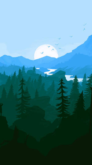 Beautiful Mountain Scenery Tonal Perspective K9y2uk3bysnya1oy Wallpaper