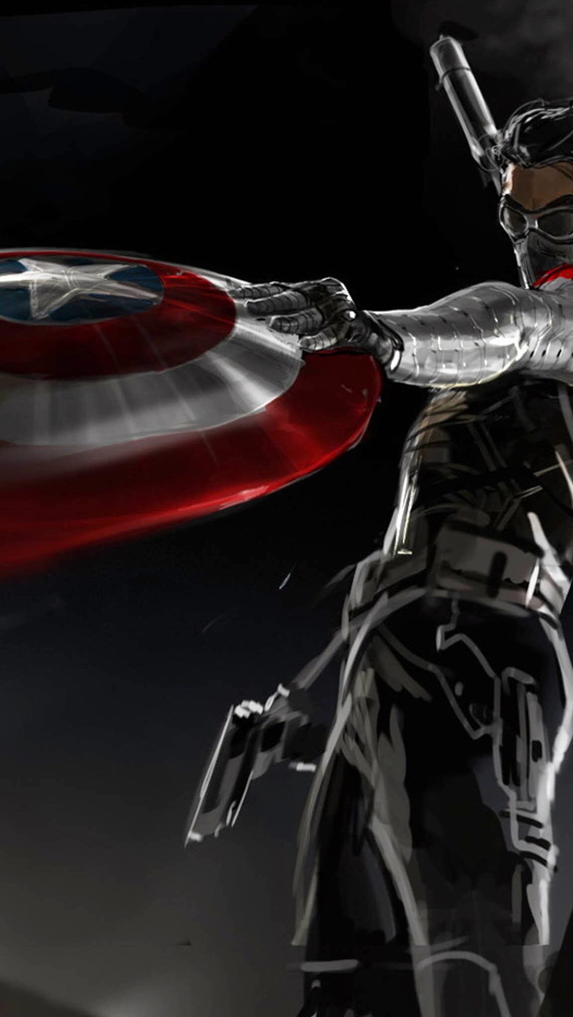 Bucky Barnes iPhone Wallpaper