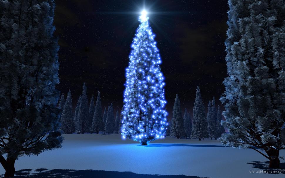 Glow Christmas Tree Wallpaper Holidays Better