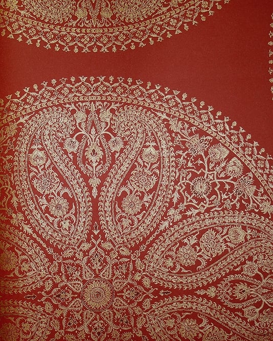 Red And Gold Wallpaper Designs Tweet paisley 534x668