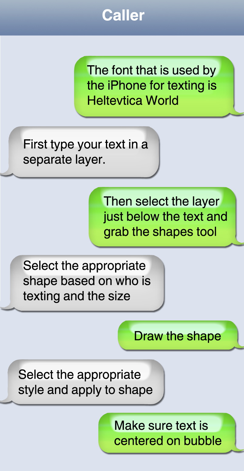 iPhone Text Message Styles By Coreenm For