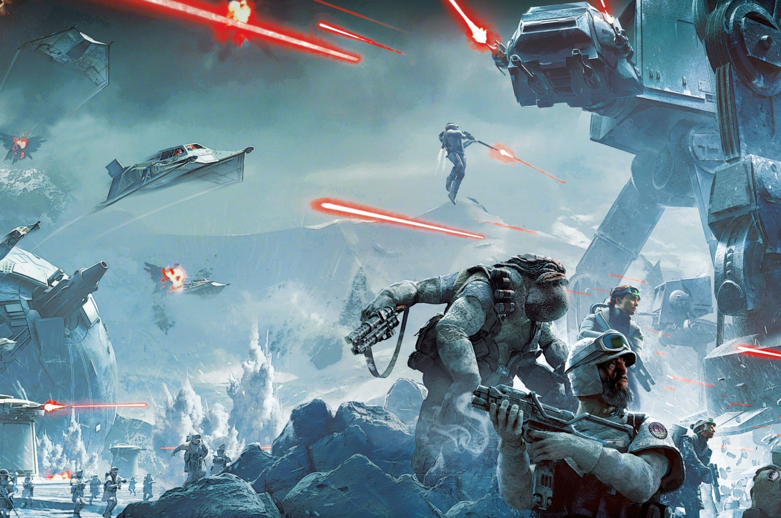 Star Wars Battlefield Laser Shoots Galactic