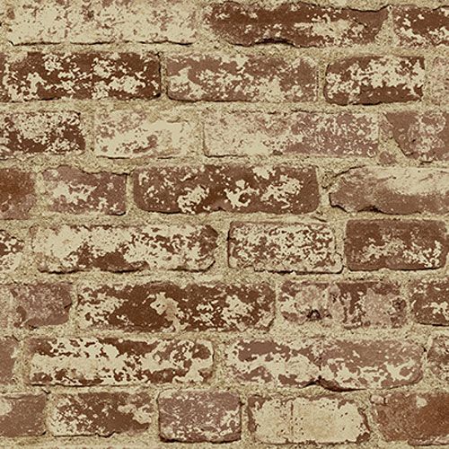 Europa Ii Stuccoed Brick Prepasted Wallpaper