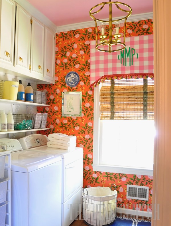 Wallpapered Laundry Rooms