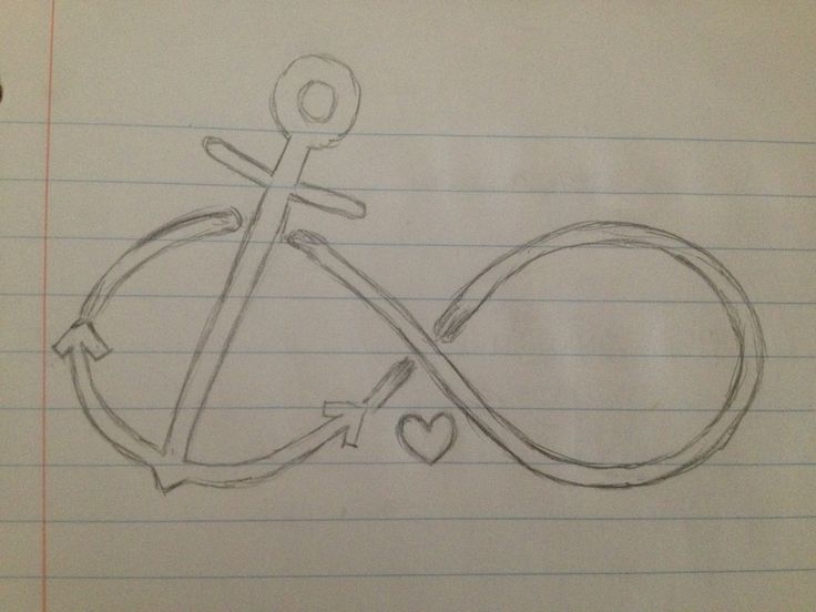 Possible Tattoo Sketch Anchor Infinity Sign Crafty Crafts