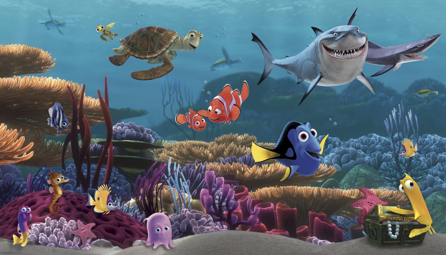 Jl1278m Finding Nemo Prepasted Xl Sized Wallpaper Mural