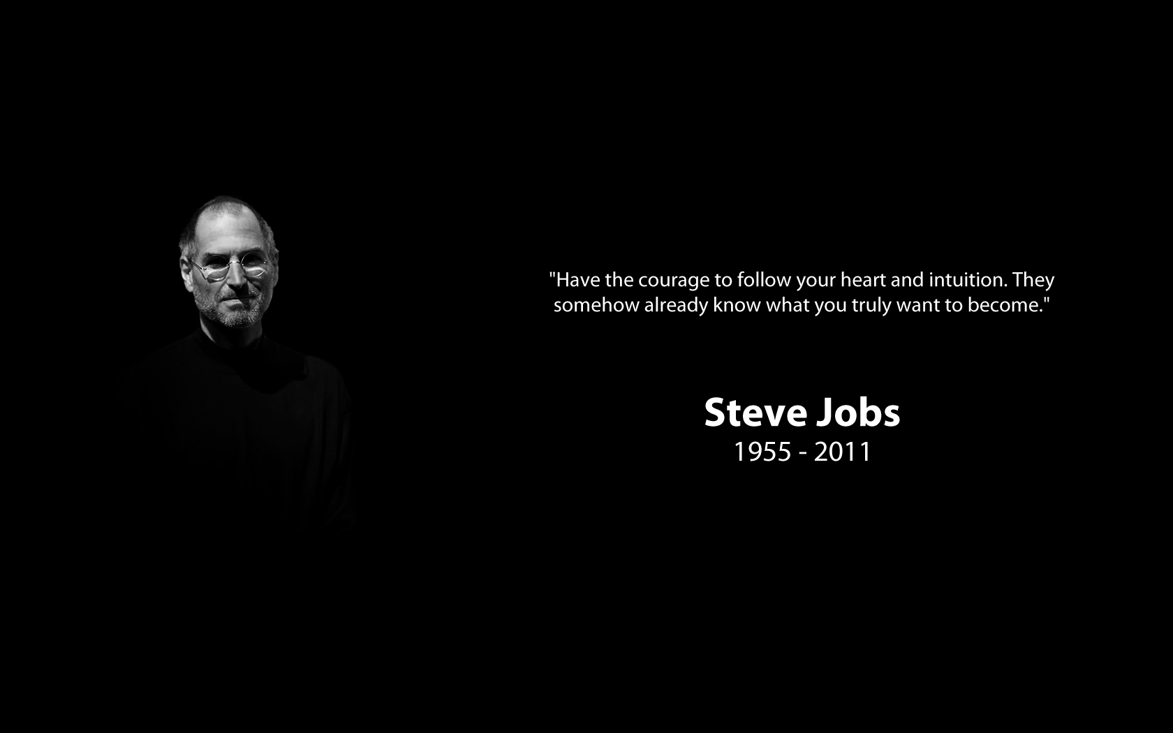 Steve Jobs Quote Wallpaper Heart And Intuition Brightoak