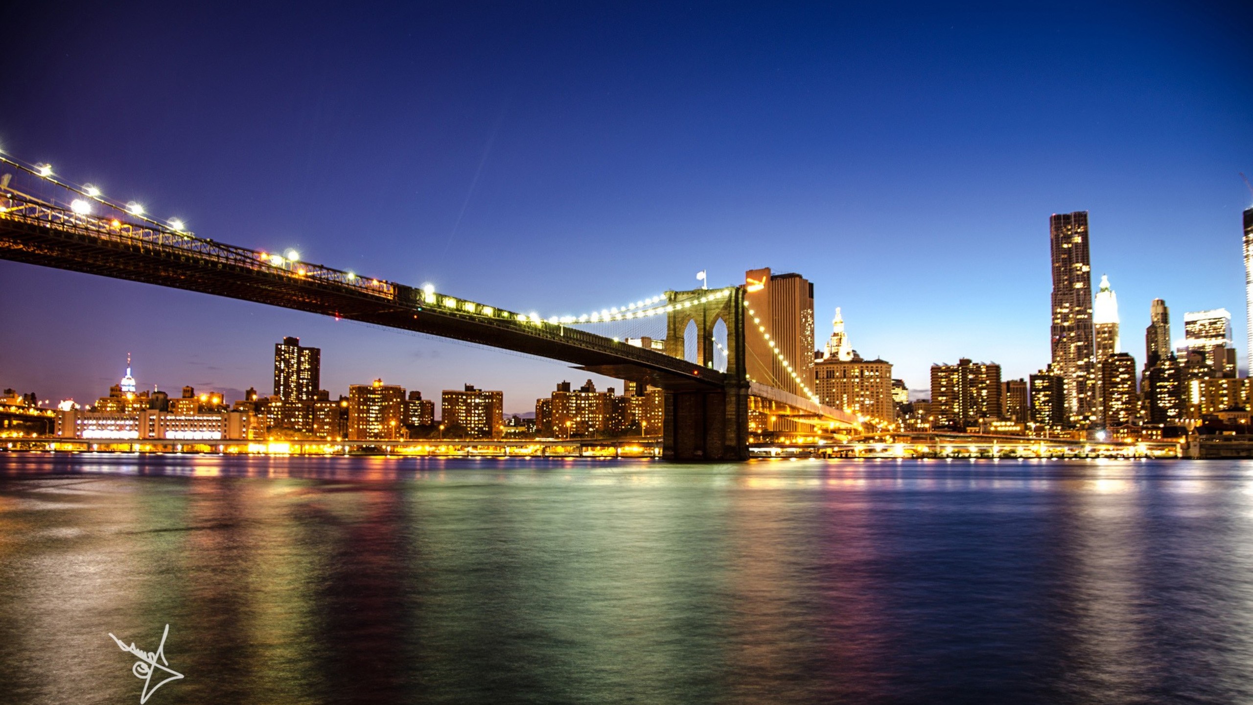 2560x1440 Brooklyn Bridge In New York 1440P Resolution HD 4k