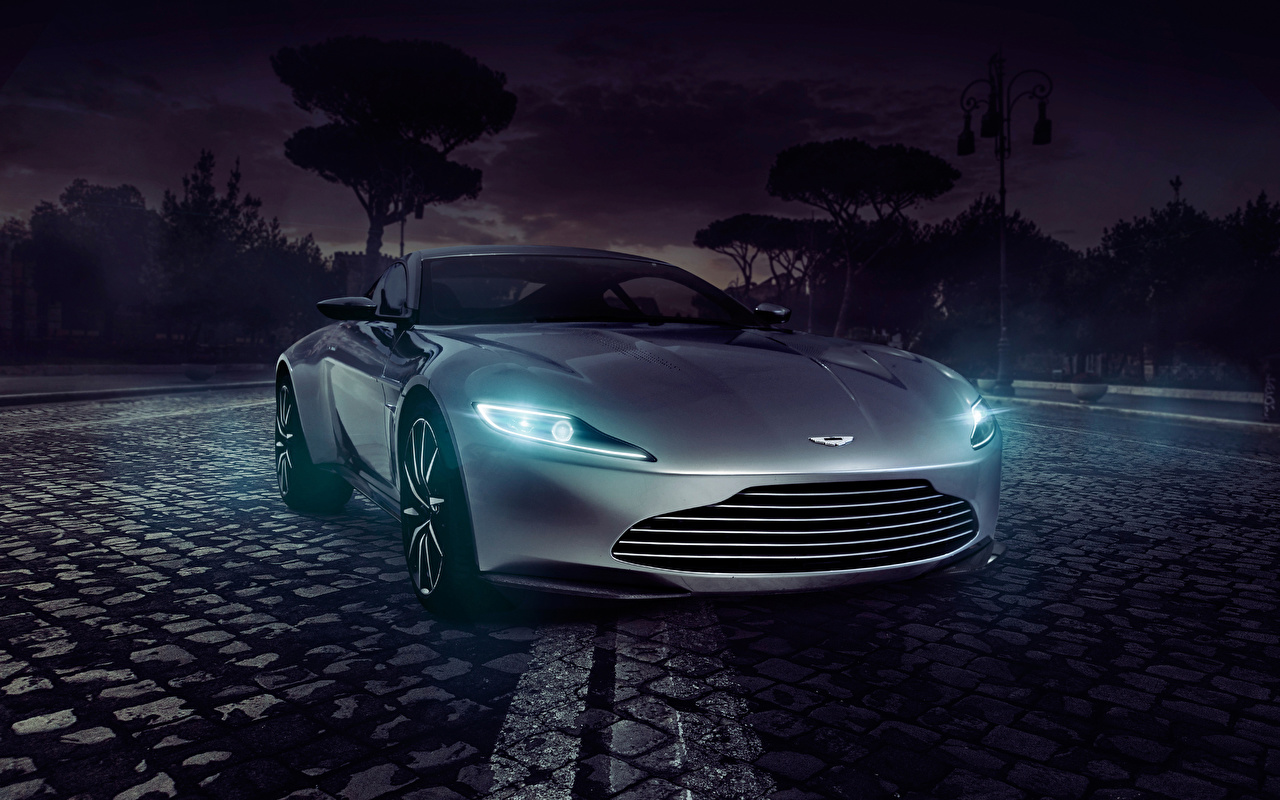 Desktop Wallpaper Aston Martin Db10 Spectre Concept Cars Night