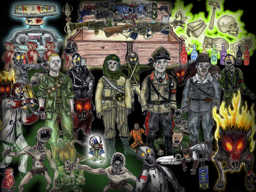 cod bo2 zombies wallpaper