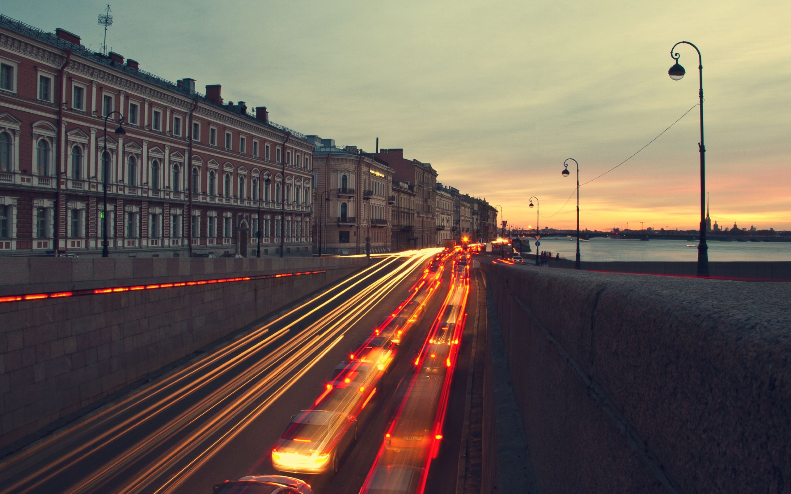 Saint Petersburg At Sunset Wallpaper