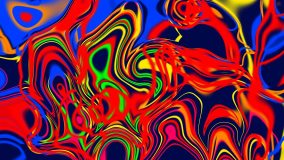 Psychedelic Pop Art Colorful Abstract Motion Background 4k Stock
