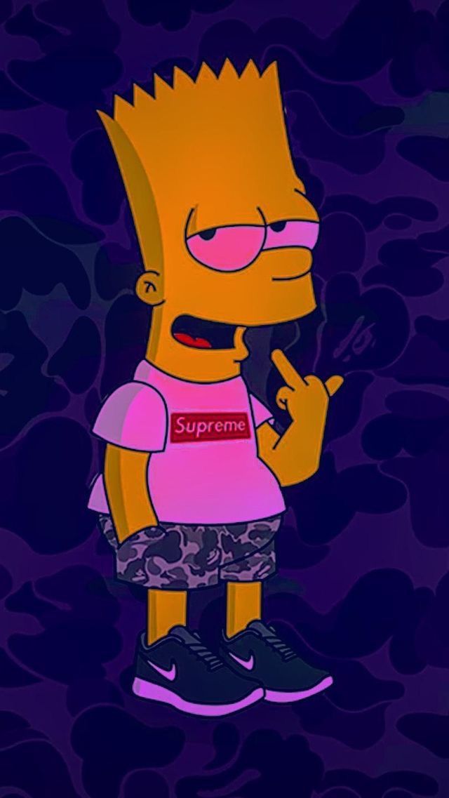 Homer Simpsons Cartoon Character Finger Wallpaper