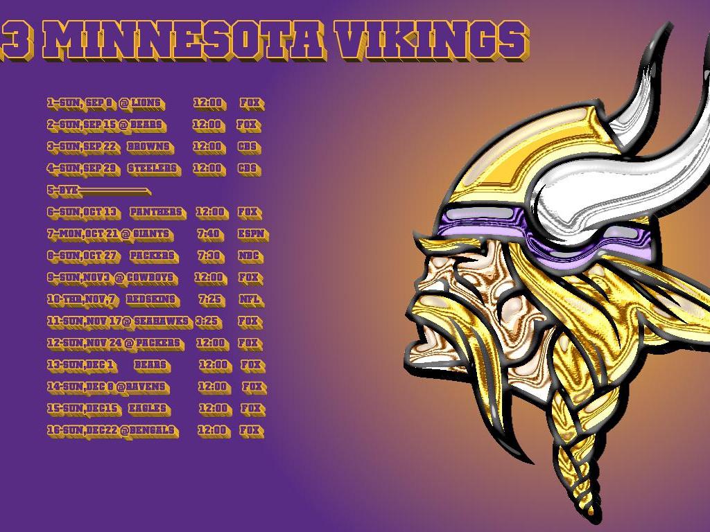 Minnesota viking 2013 schedule   134638   High Quality and