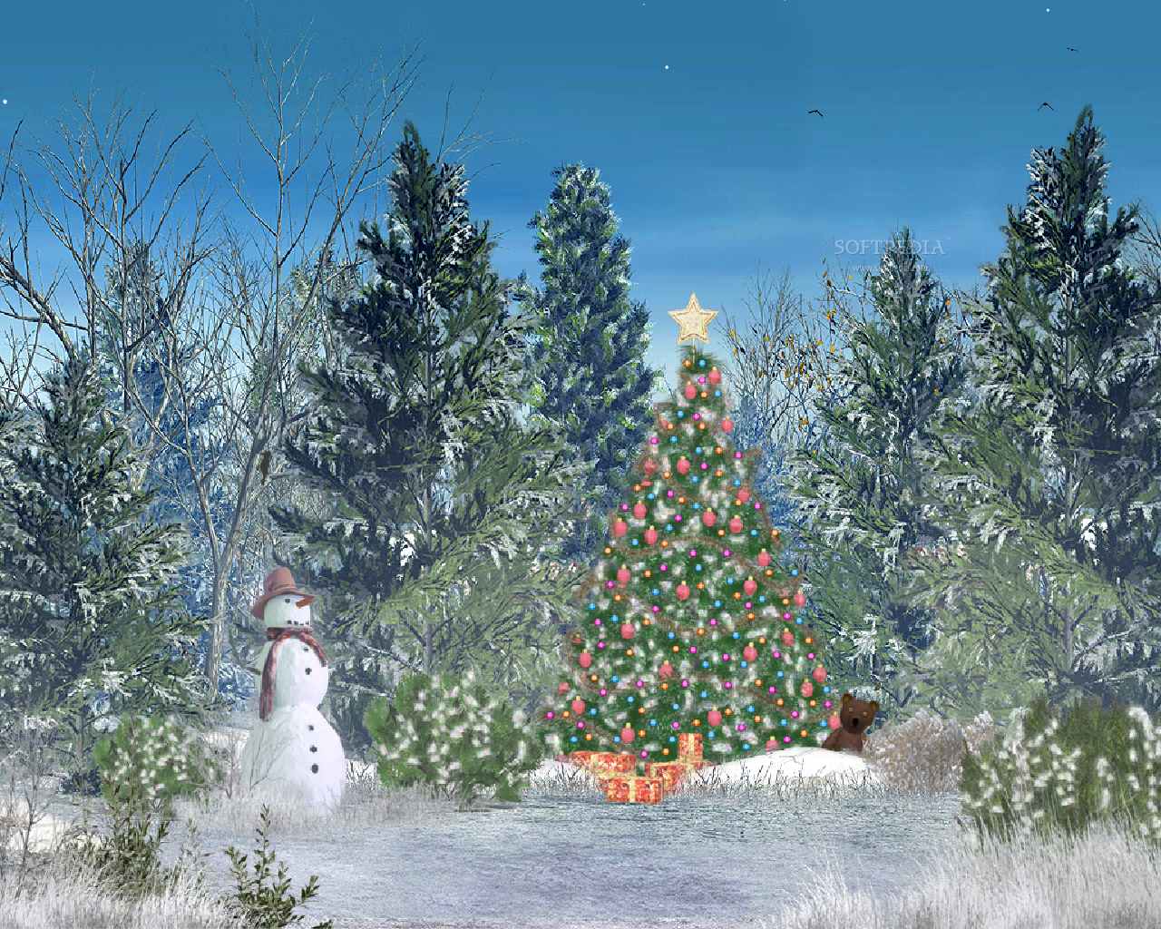 Peartreedesigns Animated Christmas Desktop Background