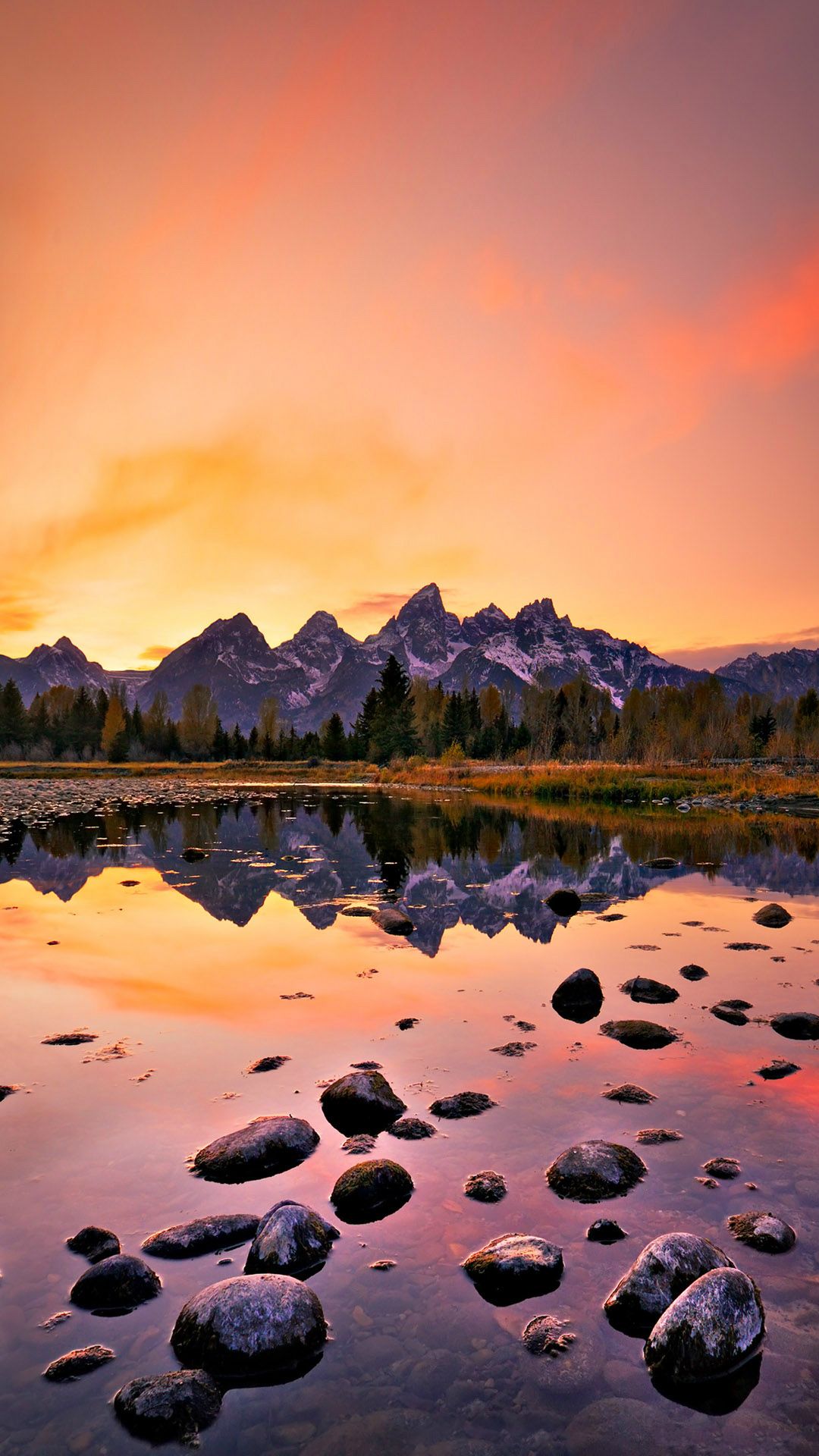Mountain Lake Sunset iPhone 6 wallpaper Hd nature wallpapers 1080x1920