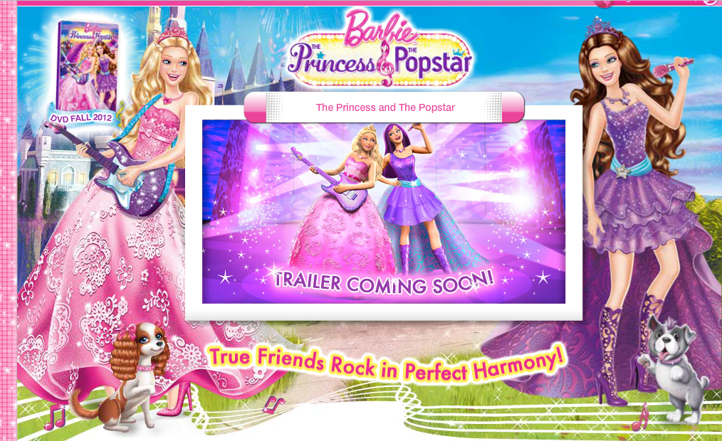 Barbie The Princess And Popstar Website Movies