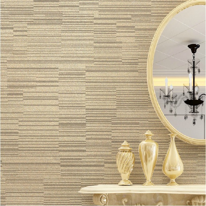 Design Horizontal Stripes Pinstripe Wallpaper Roll Non Woven